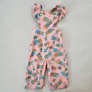 Vintage "Happy Love Smile" Overalls 9-12 months